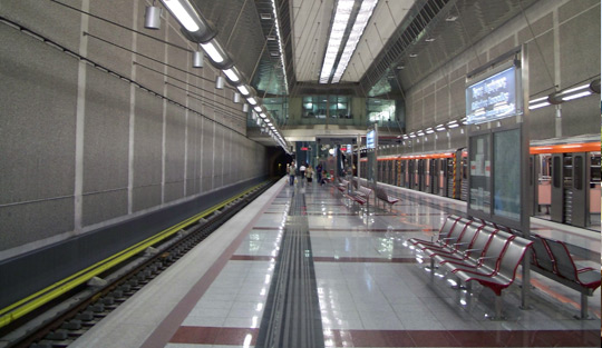 Athens metro station
